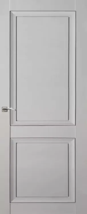 Деканто 1, глухая дверь, бархат светло-серый
